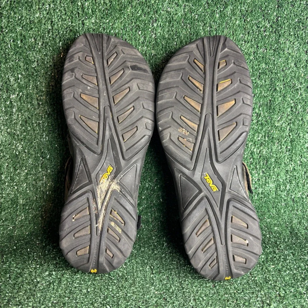 Teva Omnium Closed Toe Leather Hiking Trail Sport Sandals Gorpcore Brown Mens 11